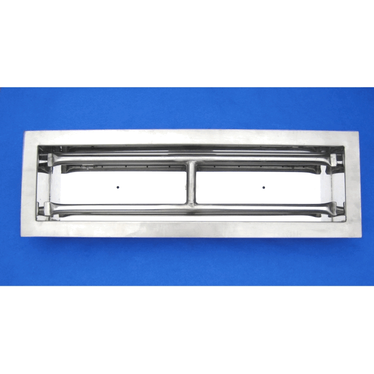 HearthDistribution OB4SS-18 SS Dual Flame Flanged Burner- 18 in