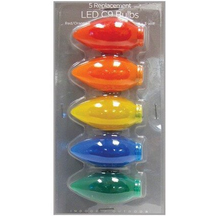 11231-71 Multi-color Traditional LED c9 Replacement Bulbs