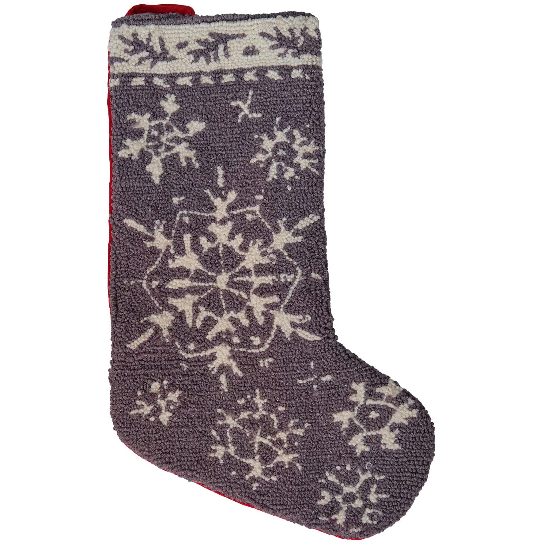 Peking Handicraft 31SERX403Mc 12 x 20 in Winter Snow Hook Stocking  Multi color