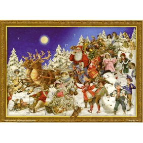 mer Advent - Santa and Sleigh