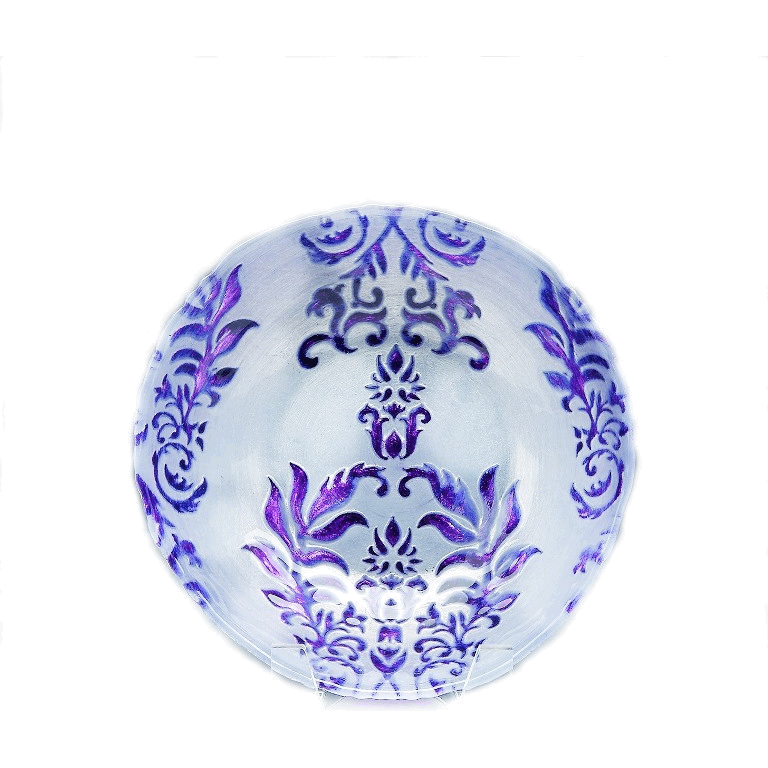 Damask 75 in Two Purple Bowl - Set of 4