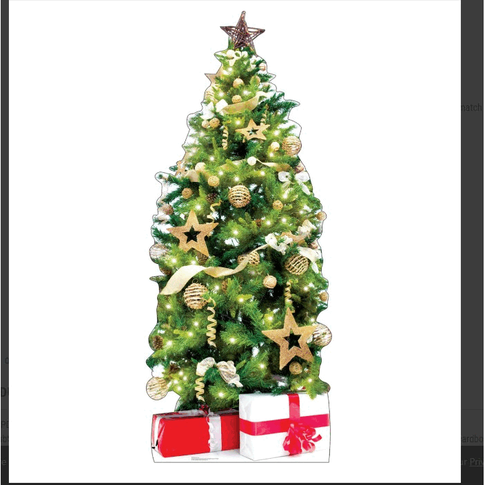 christmas Tree Life-Size cardboard Stand-Up