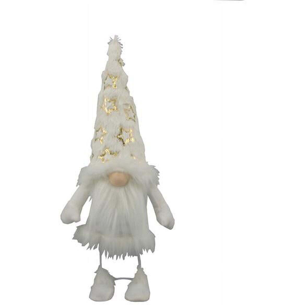 Admired By Nature  ABN5D021-WHT 15" Standing christmas gnome