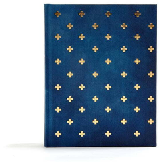 cSB Notetaking Bible&44 Navy & cross cloth Over Board