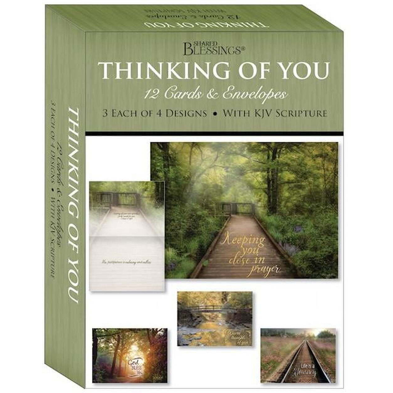 crown Point graphics 272449 Shared Blessings-Thinking of You Peaceful Paths card-Boxed - Box of 12