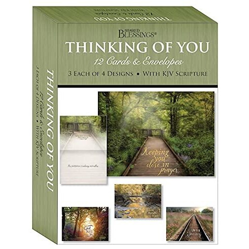 crown Point graphics 272449 Shared Blessings-Thinking of You Peaceful Paths card-Boxed - Box of 12