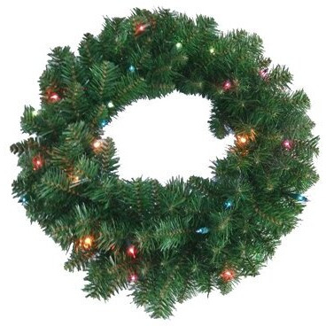 Asia  24 in Holiday wonderland Multi Artificial Wreath