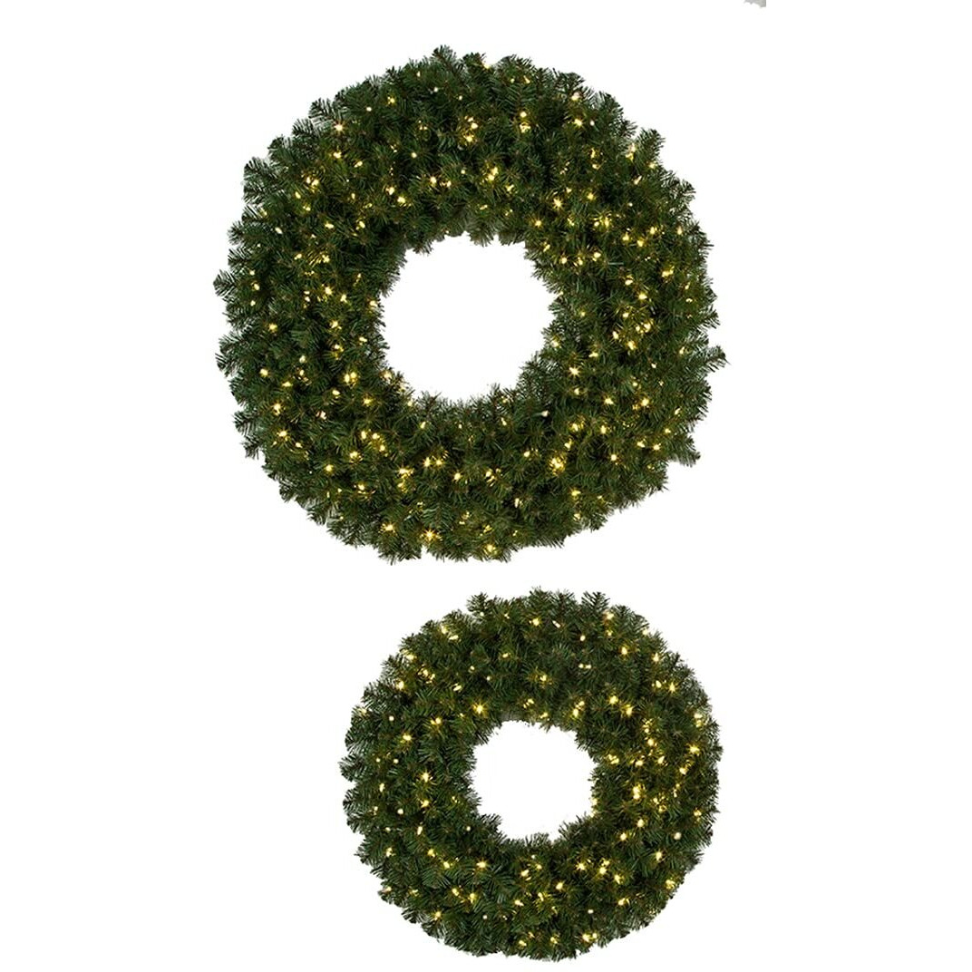 60 in Virginia Pine Wreath  green