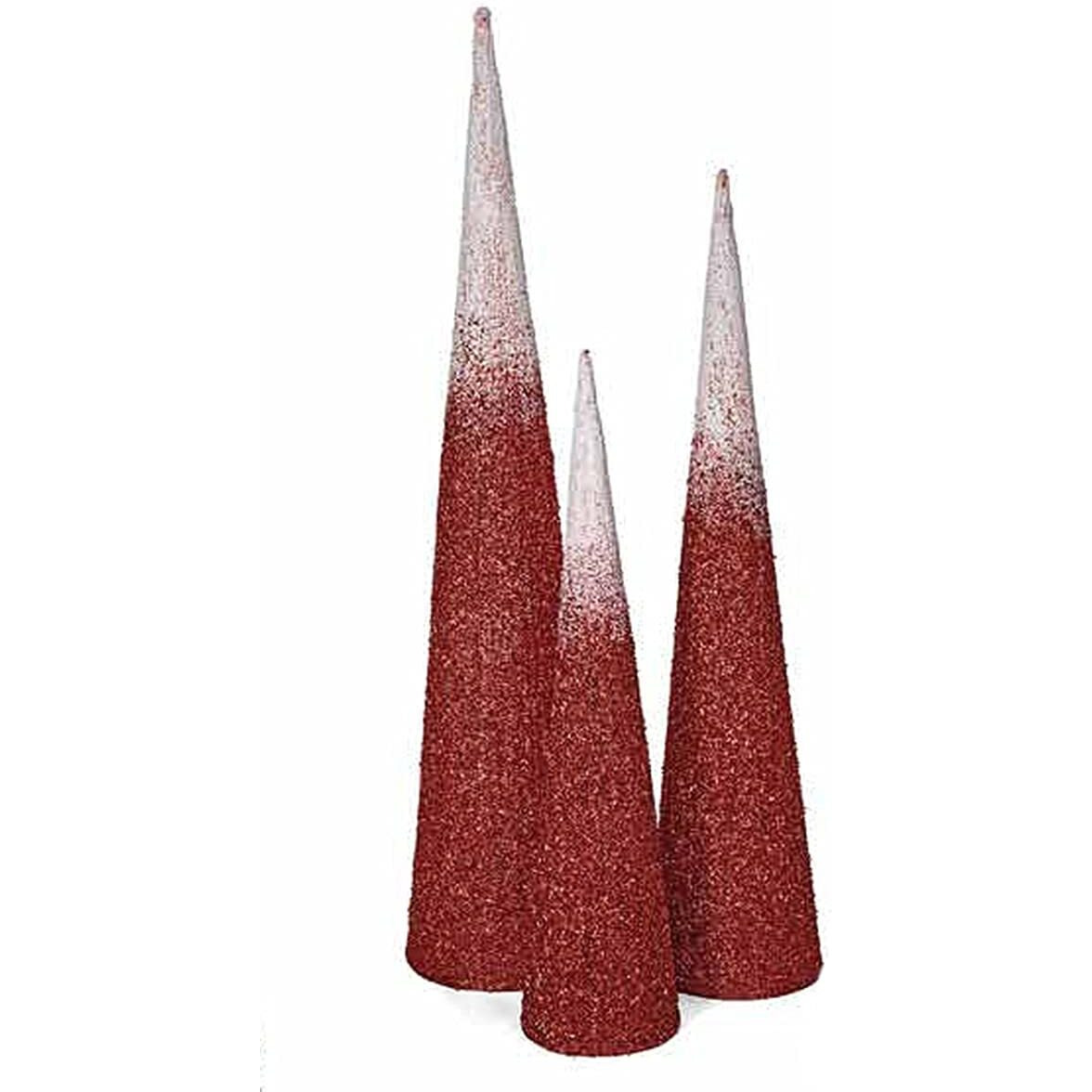 Autograph Foliages A-202316 60 in Beaded Ombre cone Tree&44 Red & White