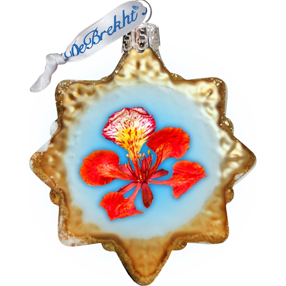 gDeBrekht 776285 Flower Keepsake glass Ornament