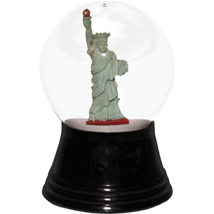 y Snowglobe - Small Statue of Liberty
