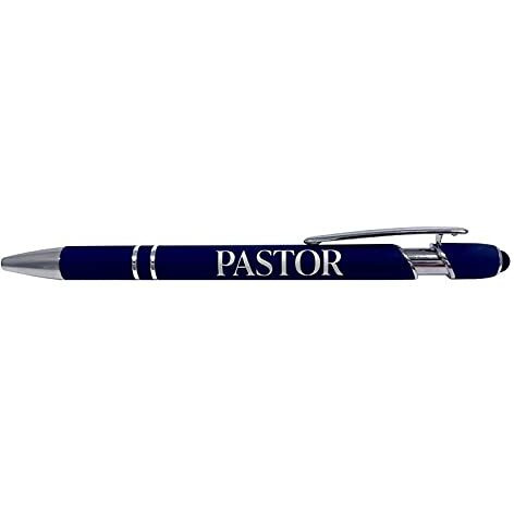 Swanson christian Supply 248731 Pastor Soft Touch gift Pen - Navy