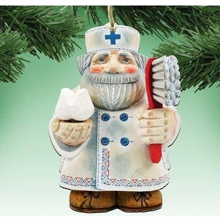 gDeBrekht 8151922 Dentist Wooden christmas Ornament Set of 2