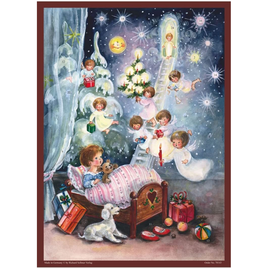 Sellmer Advent ADV70143 Angels Visiting childs Room christmas Advent