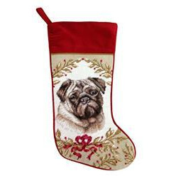 123 creations c966-17 Pug Needlepoint Stocking