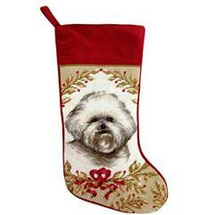 123 creations c963-17 Bichon Needlepoint Stocking