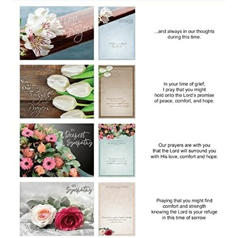 crown Point graphics 169555 Boxed - card Shared Blessings-Sympathy Bouquets - Box of 12