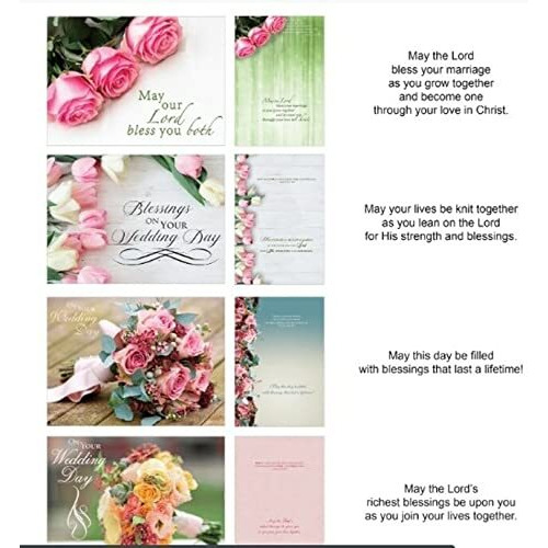 crown Point graphics 169561 Boxed - card Shared Blessings-Wedding Florals - Box of 12