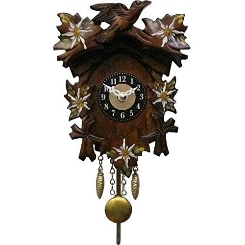 Engstler Battery-Operated clock White Flowers with Music & chimes