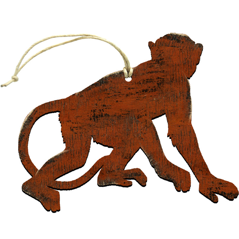 Monkey Wooden Magnet Wall Decor