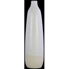 ceramic Bottle Vase with Narrow Mouth  White