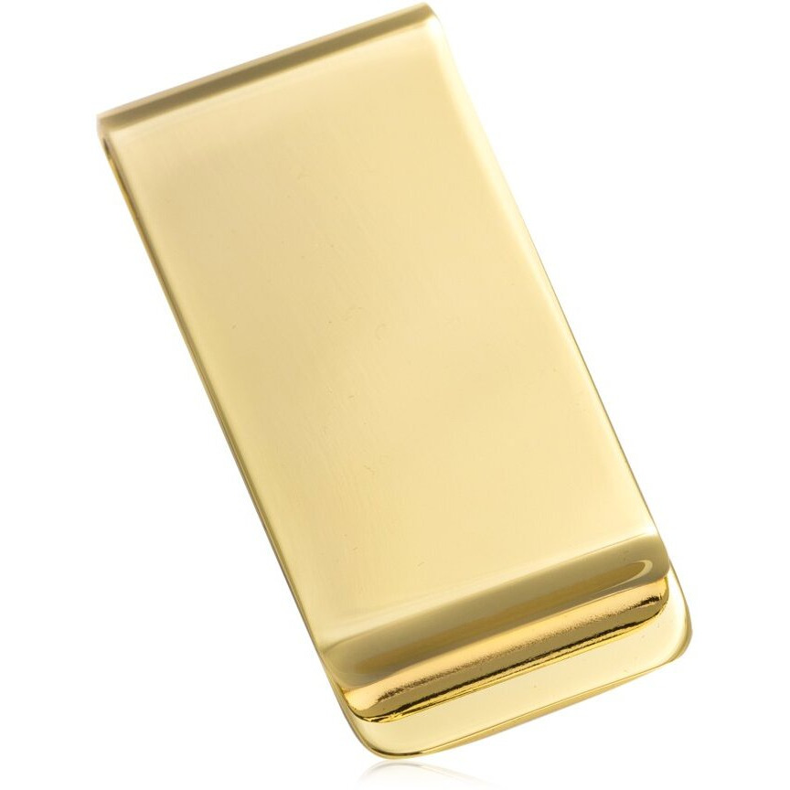 Bey-Berk International BB122g gold Plated Money clip