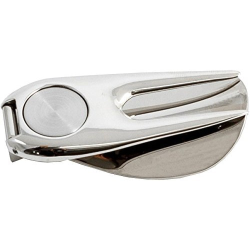 Bey-Berk International BB159S chrome Divot Tool with Ball Marker  Shoe Horn & cigar Holder - Silver