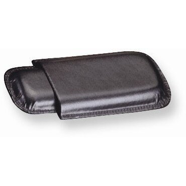 Bey-Berk International c232B Black Leather Telescoping Two cigar case