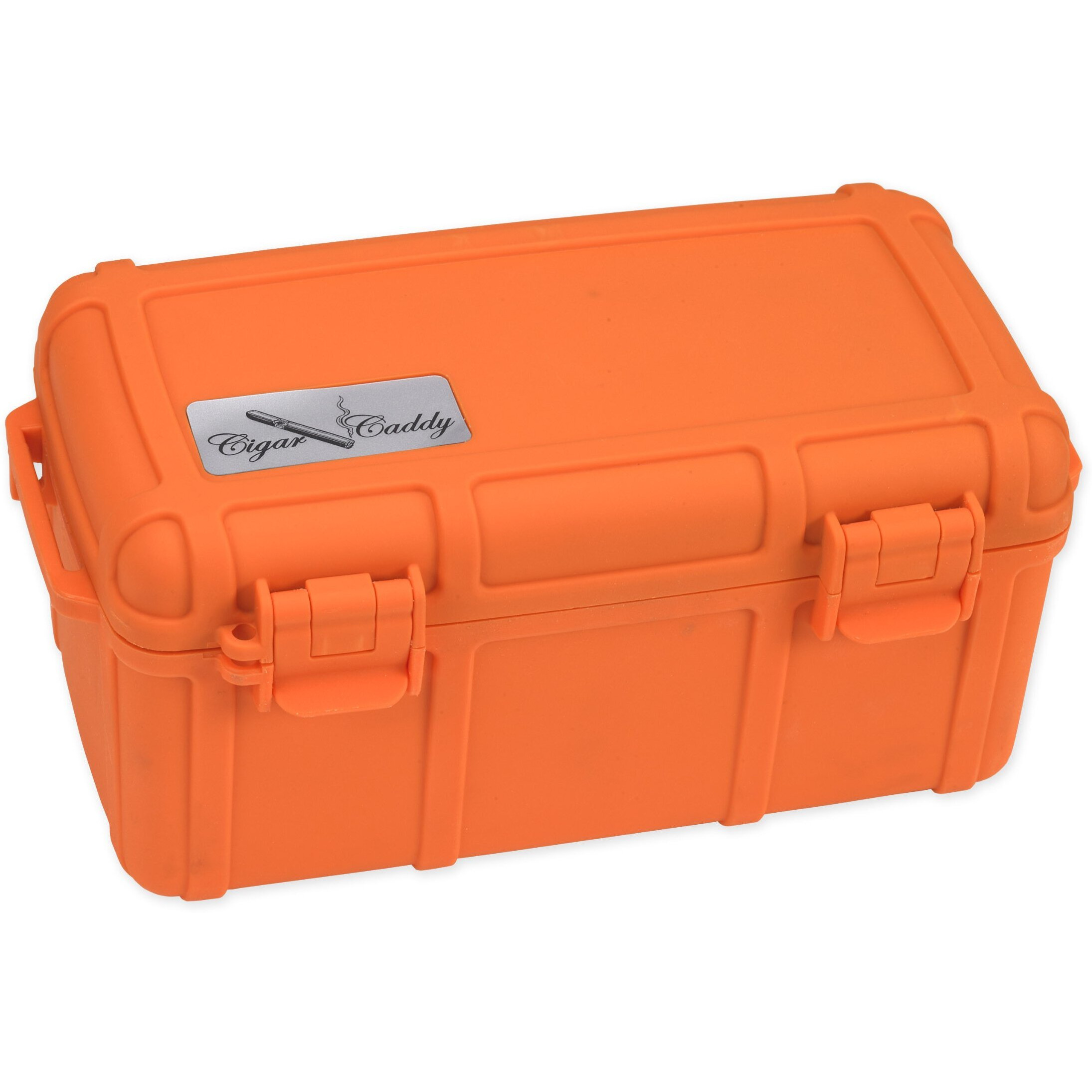 Quality Importers HUM-cc15-OR cigar caddy 15 Stick Waterproof Travel Humidor