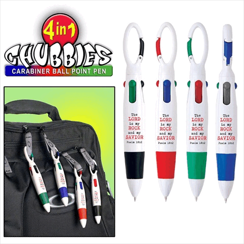 g T Luscombe co 08079X Pen chubbies 4 In 1 carabiner