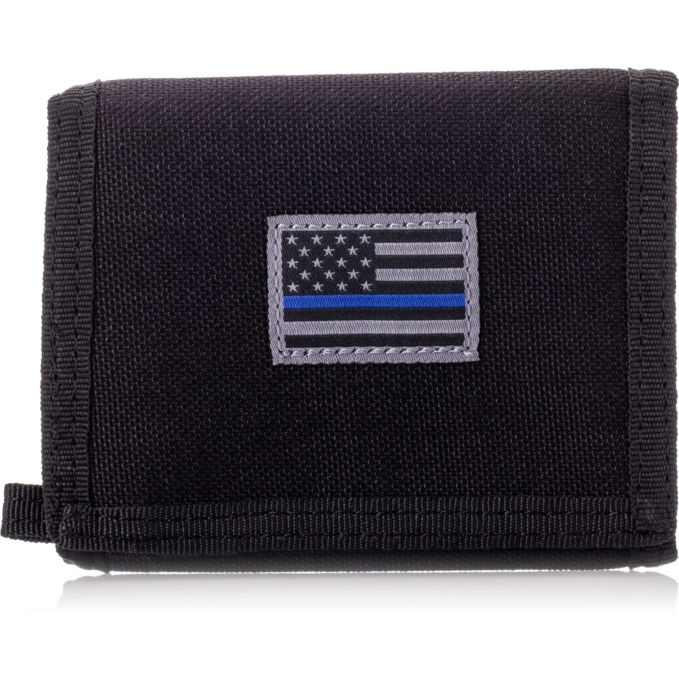 RapidDominance T105-TBL-BLK Thin Blue Line RAPDOM Tactical Wallet  Black