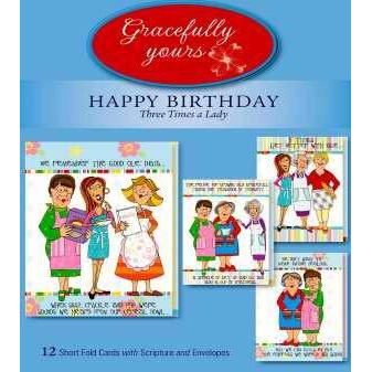 Artbeat Of America 66728 Birthday Three Times A Lady card - church Kitchen Ladies No141  Box of 12
