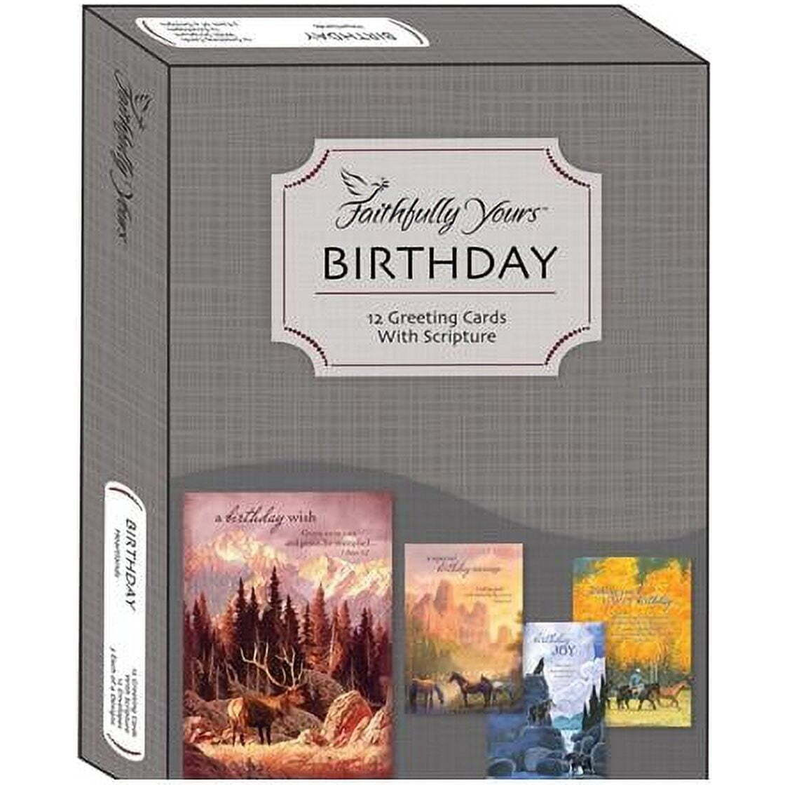 Faithfully Yours 170268 Heartlands Boxed Birthday card - 12 per Box