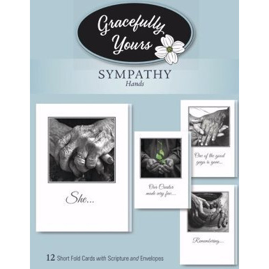 Artbeat Of America 203260 Boxed card-Sympathy-Hands No 146 - Box of 12