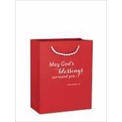 gift Bag Value May gods Blessings col 4 18 Small Red