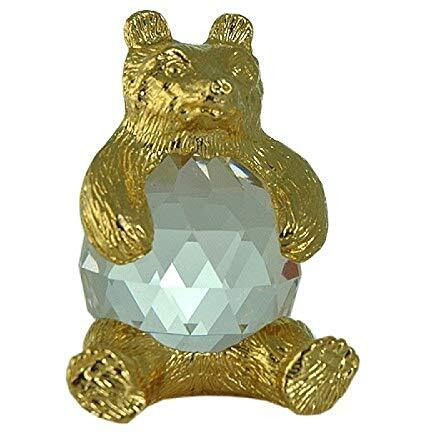 Designer Jewelry bearfigurine Bear figurine in exquisite crystal Zoo