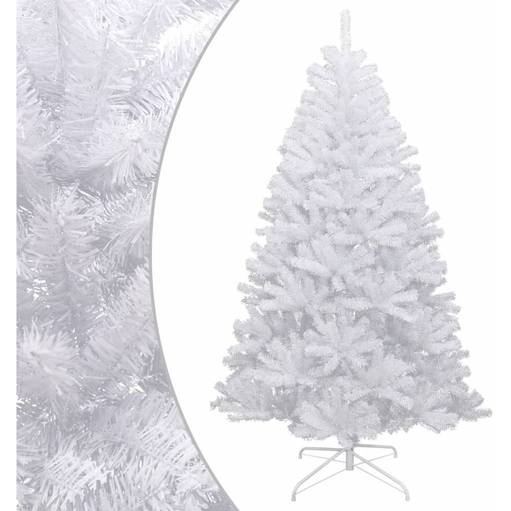 vidaXL Artificial Hinged Christmas Tree with Flocked Snow 47.2"