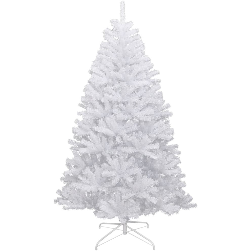 vidaXL Artificial Hinged Christmas Tree with Flocked Snow 47.2"