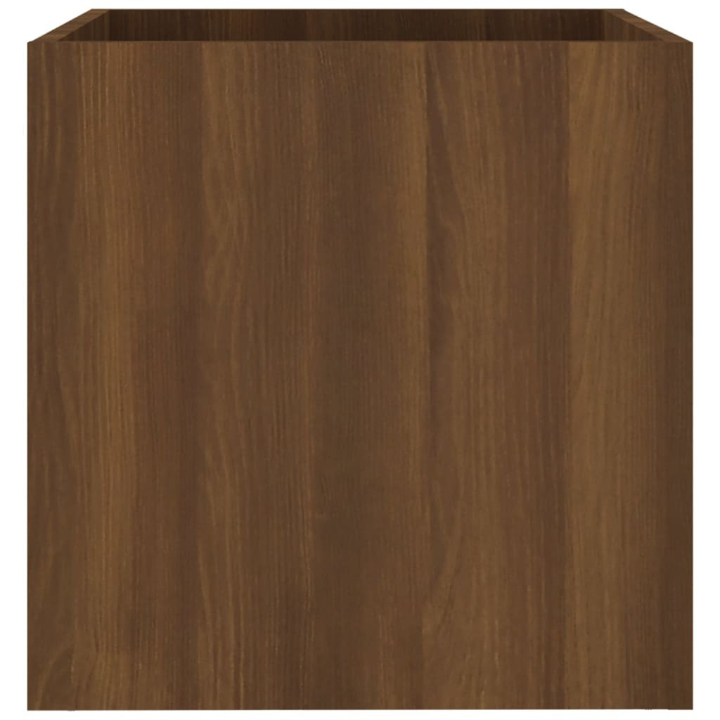 vidaXL Planter Box Brown Oak 15.7&quotx15.7&quotx15.7" Engineered Wood
