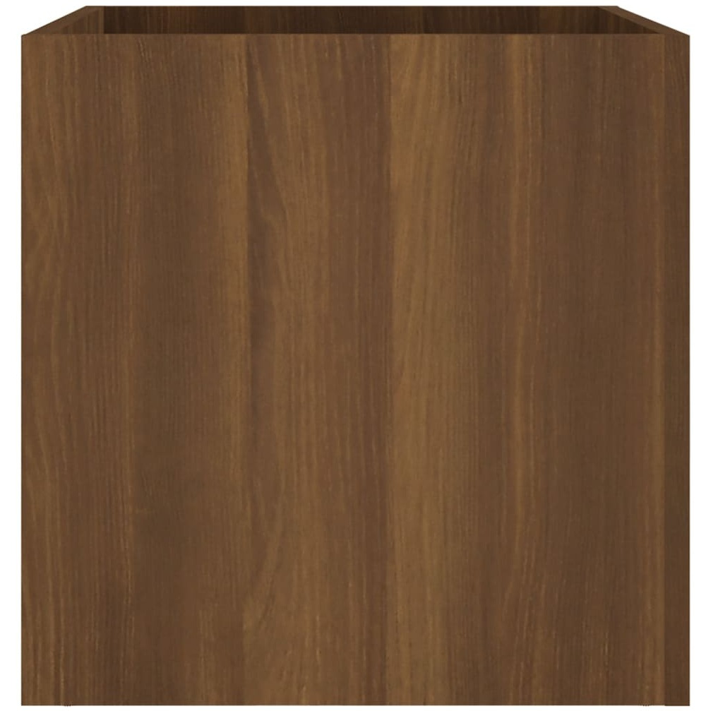 vidaXL Planter Box Brown Oak 15.7&quotx15.7&quotx15.7" Engineered Wood