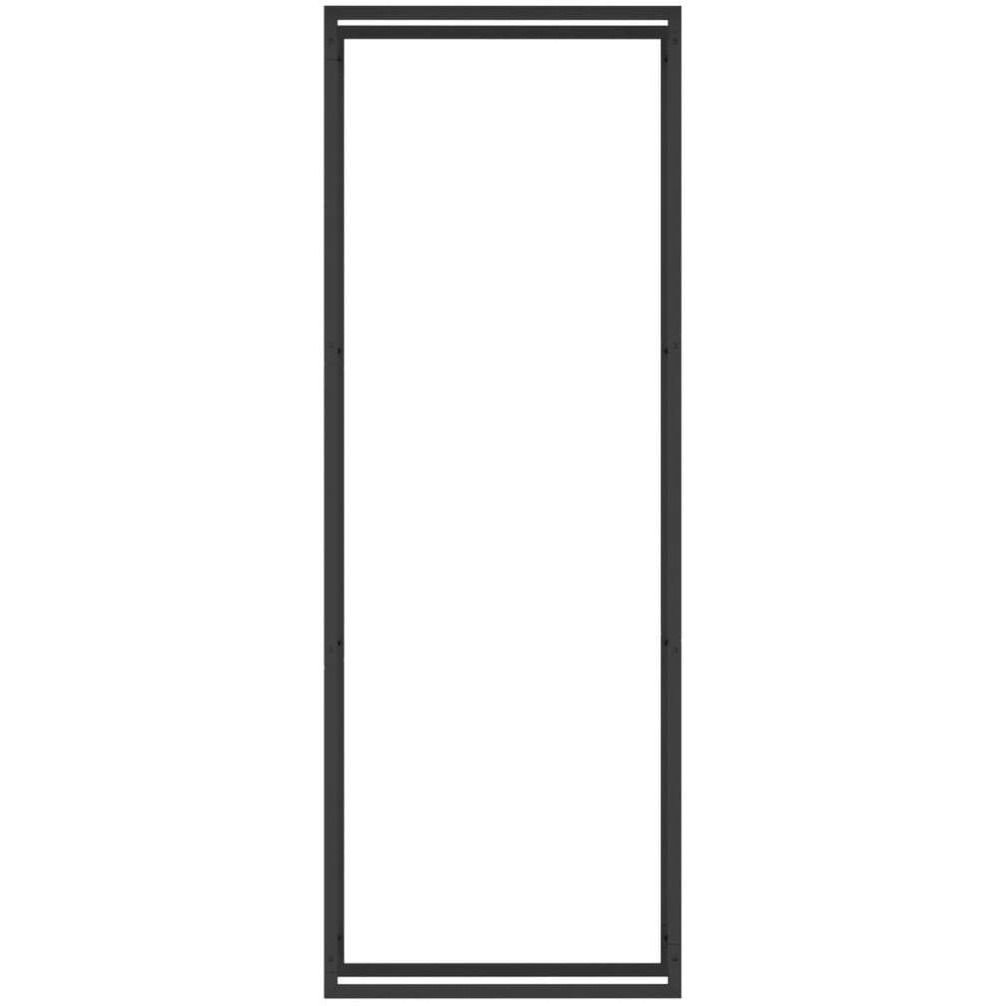 vidaXL Firewood Rack Matt Black 31.5&quotx11&quotx87.4" Steel