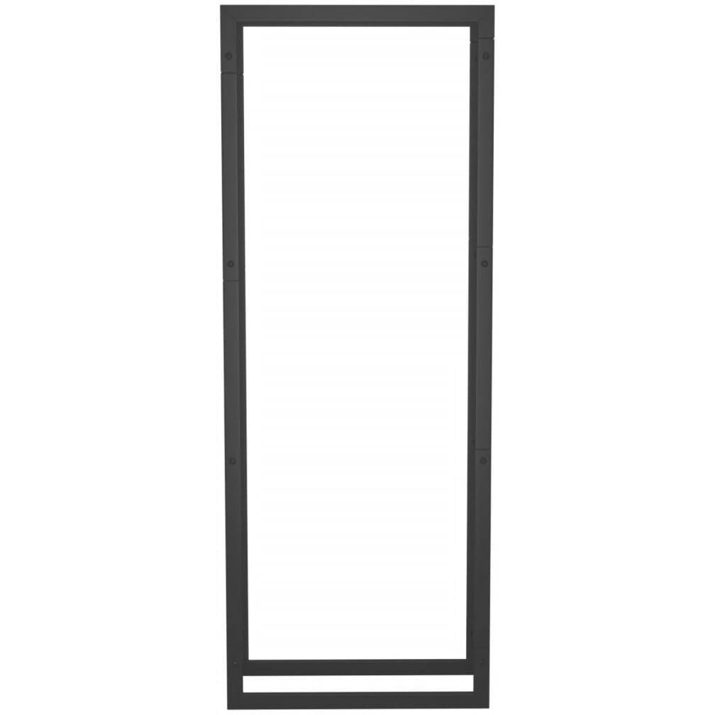 vidaXL Firewood Rack Matt Black 19.7&quotx11&quotx52" Steel