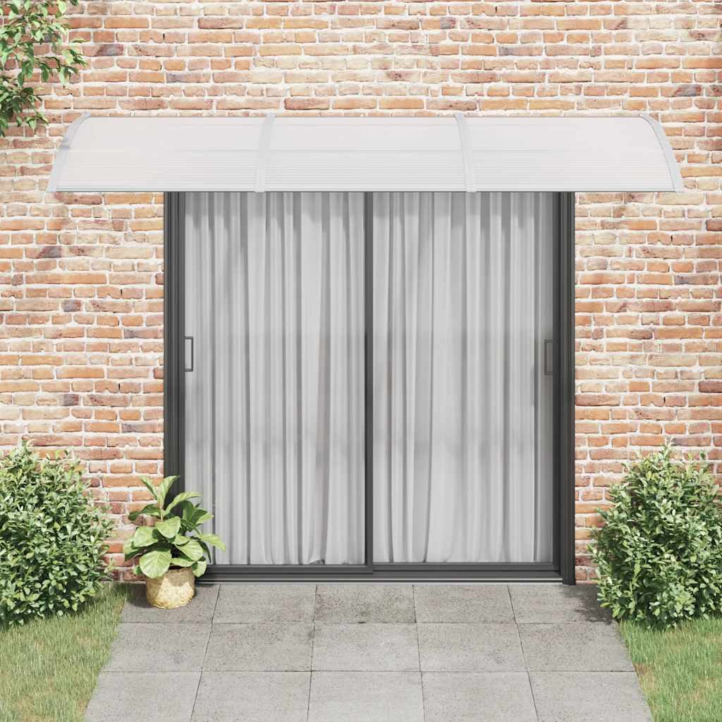 vidaXL Door Canopy Gray 118.1&quotx31.5" Polycarbonate