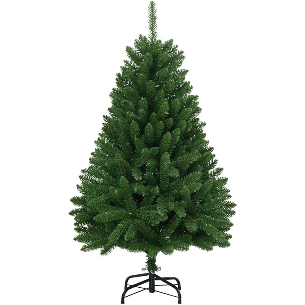 vidaXL Artificial Hinged Christmas Tree with Stand Green 59.1"