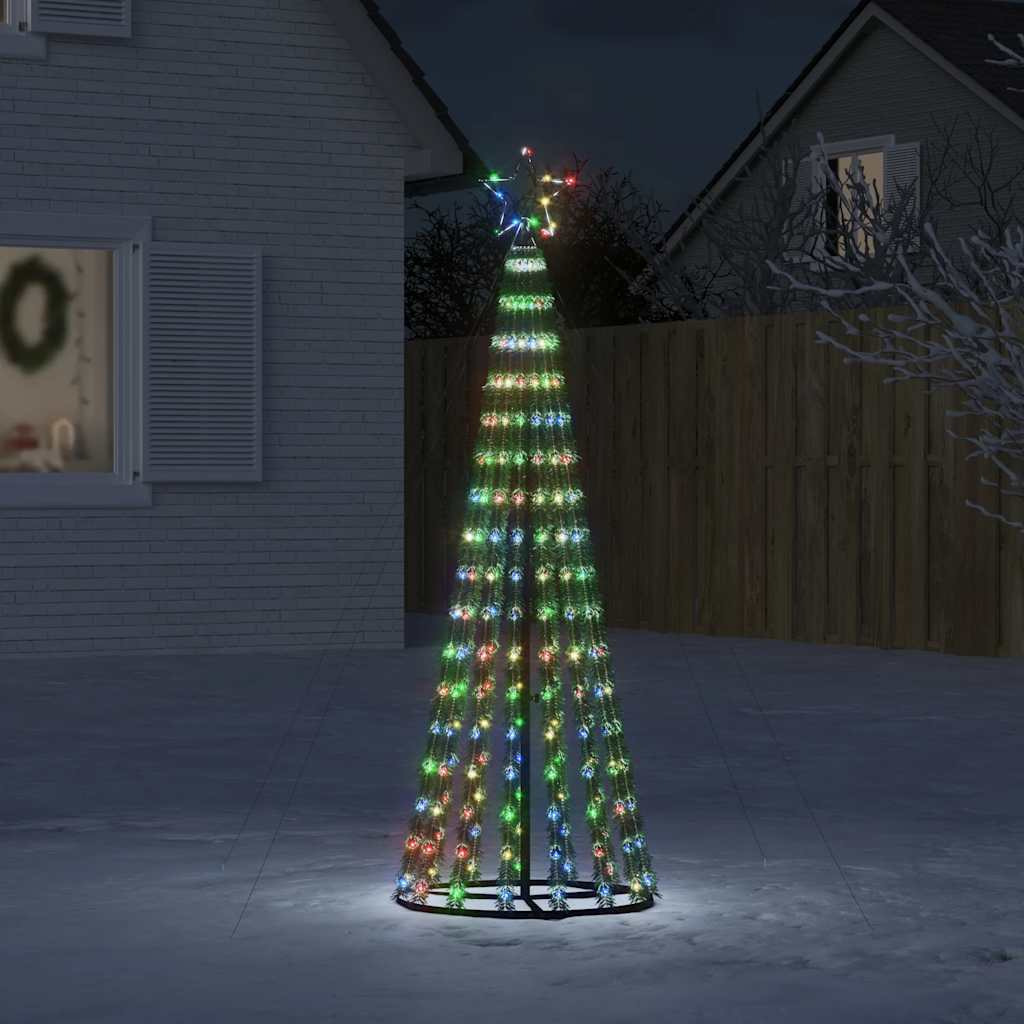 vidaXL Christmas Tree Light Cone 275 LEDs Colorful 70.9"