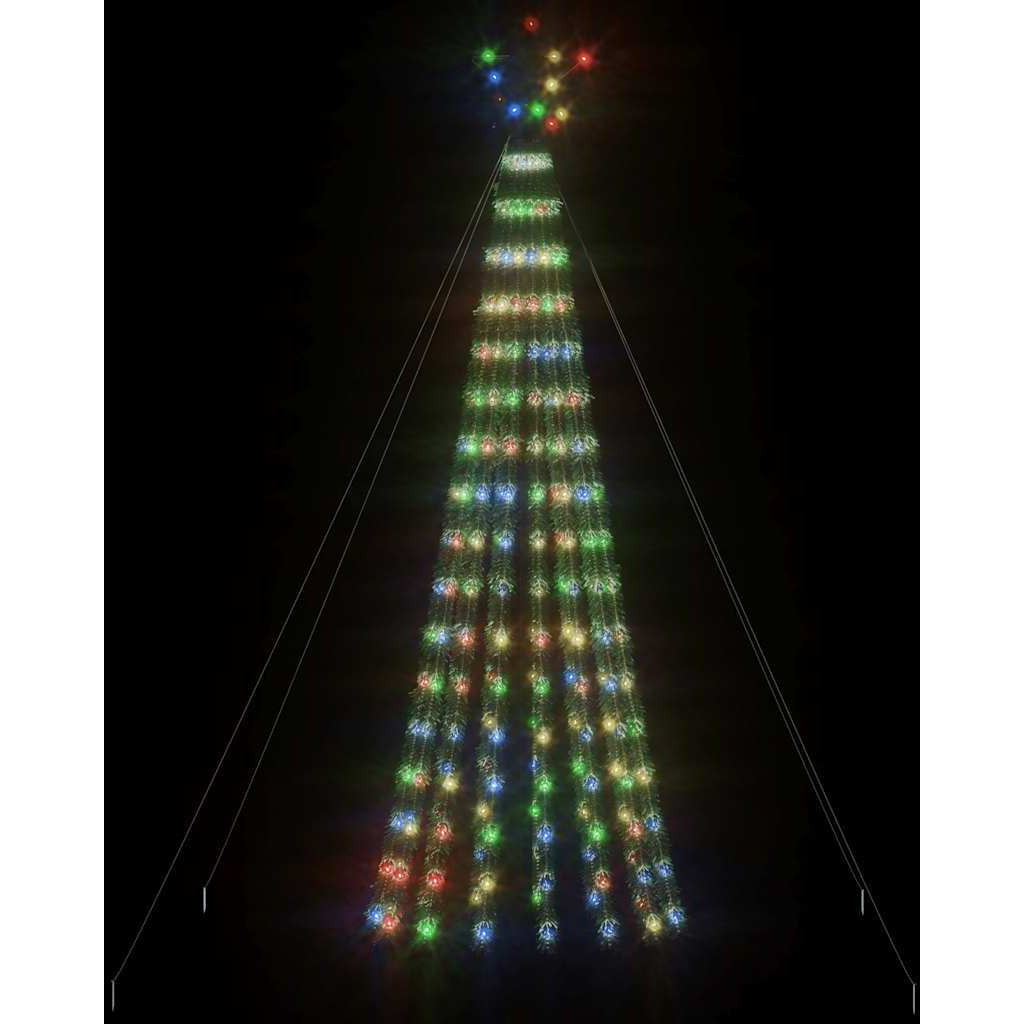 vidaXL Christmas Tree Light Cone 275 LEDs Colorful 70.9"