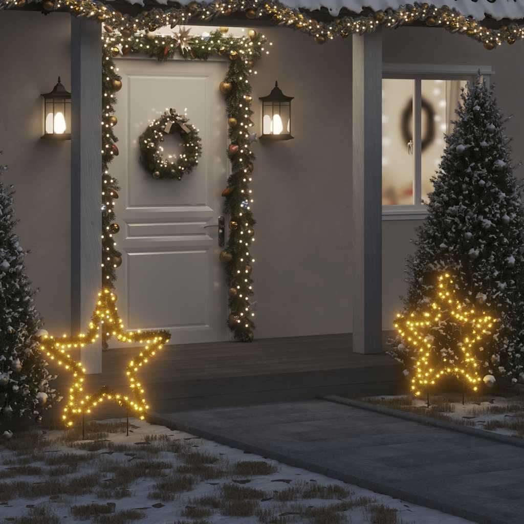 vidaXL Christmas Light Decoration with Spikes Star 115 LEDs 33.5"