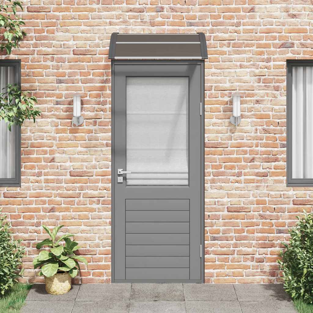 vidaXL Door Canopy Black 31.5&quotx31.5" Polycarbonate