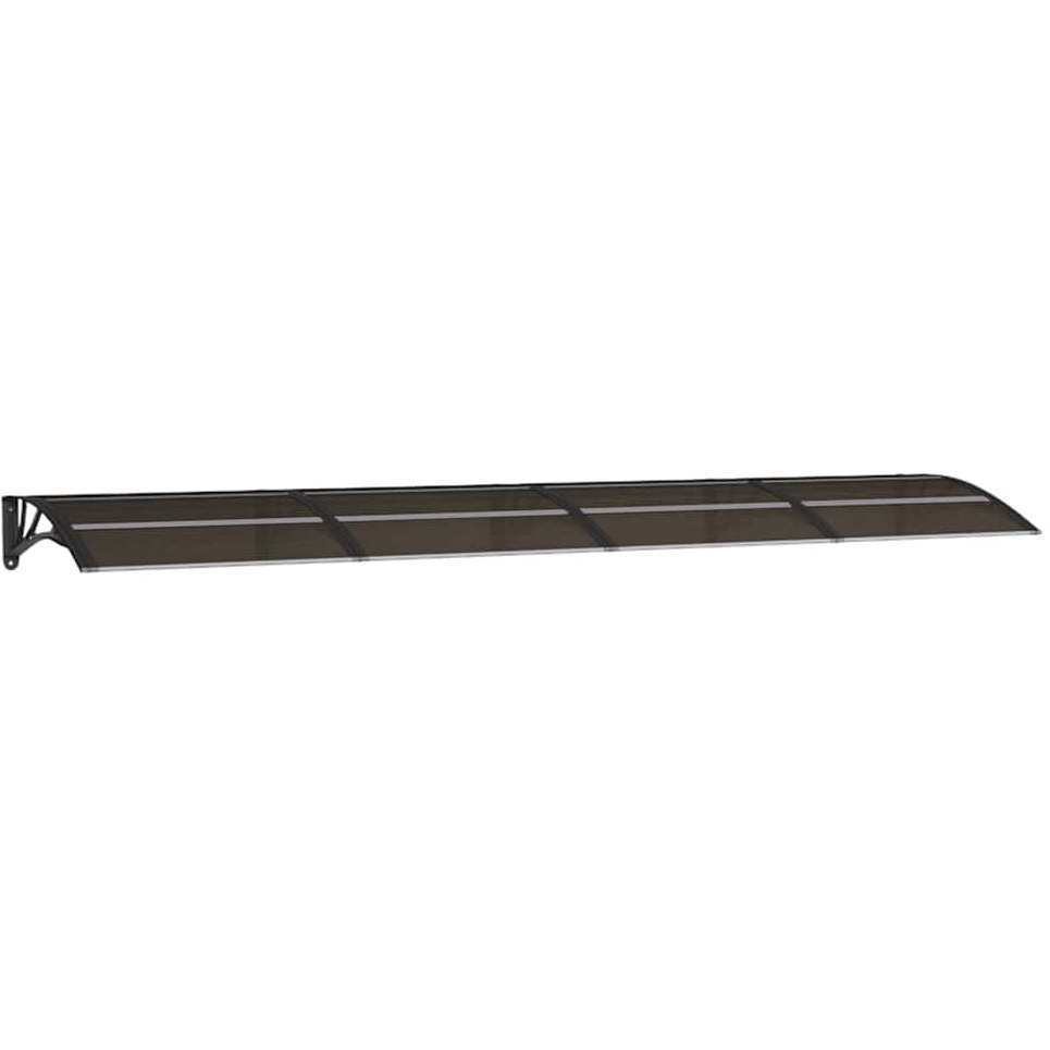 vidaXL Door Canopy Black 137.8&quotx31.5" Polycarbonate
