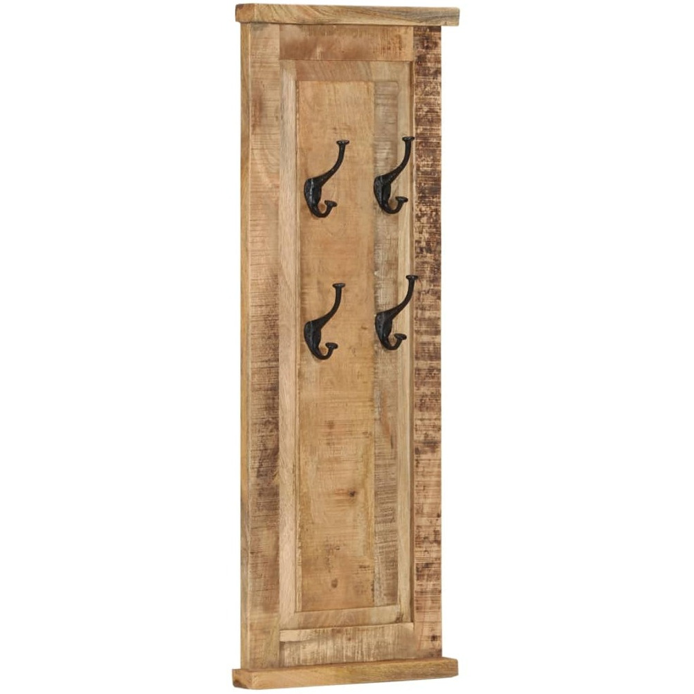 vidaXL Coat Racks 2 pcs Solid Wood Mango 15&quotx39.4"